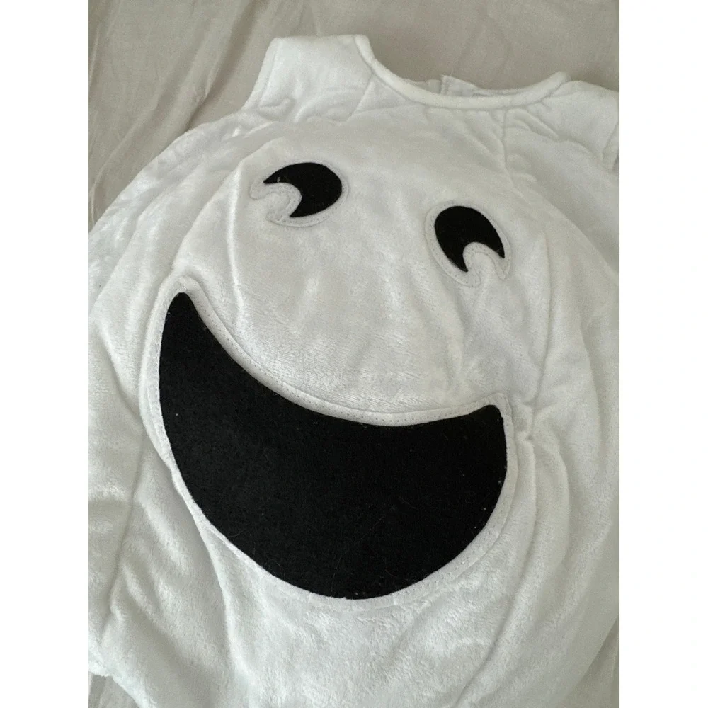 Pottery Barn Kids Puffy Ghost Halloween Costume Glow In Dark Size 4-6 *FLAW*